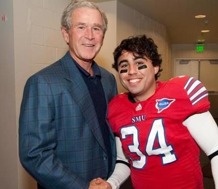 Brad Namdar and President Bush 2011.jpg